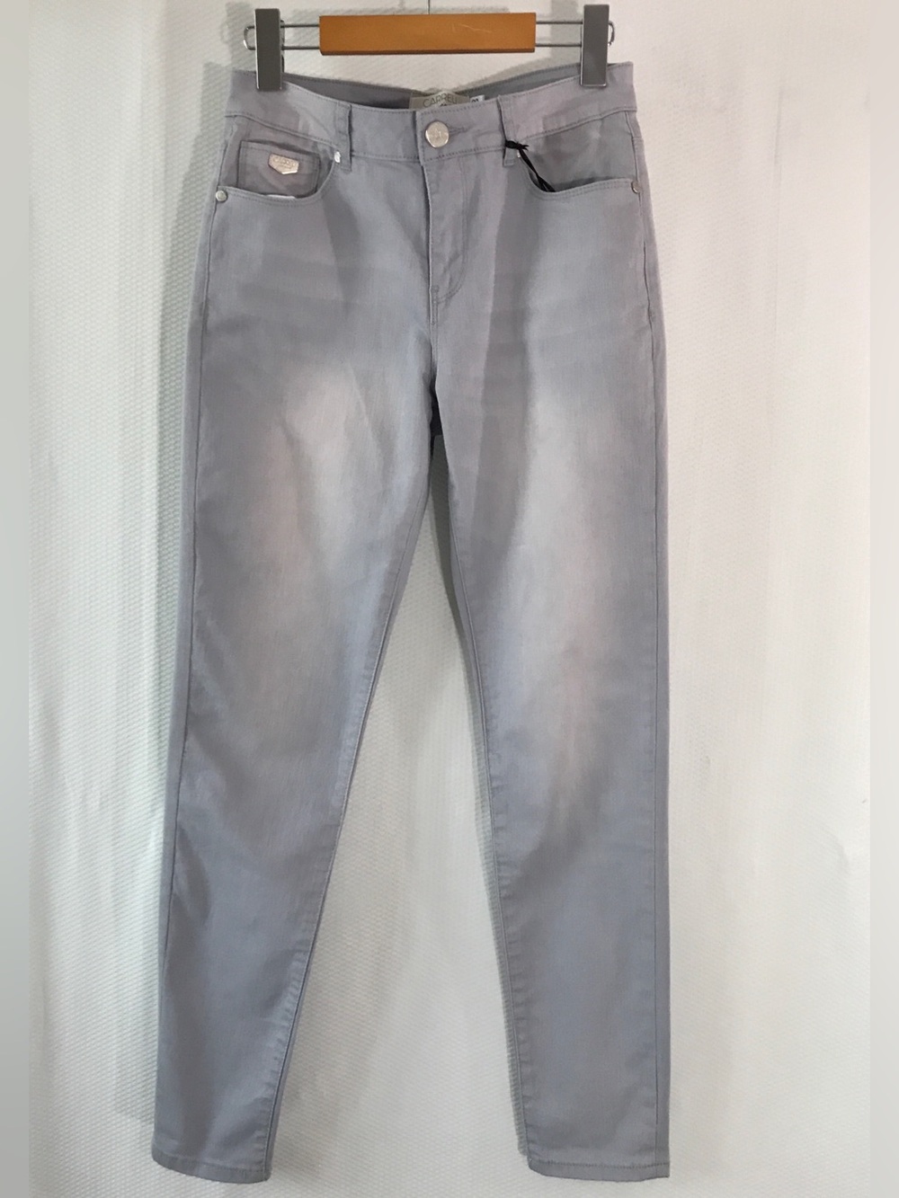 New Ice Grey Carreli Premium Straight Fit Jeans Size 6 W29, NWT